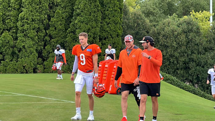 Joe Burrow, Brandon Allen, Practice, Joe Burrow Practice, Drew Sample